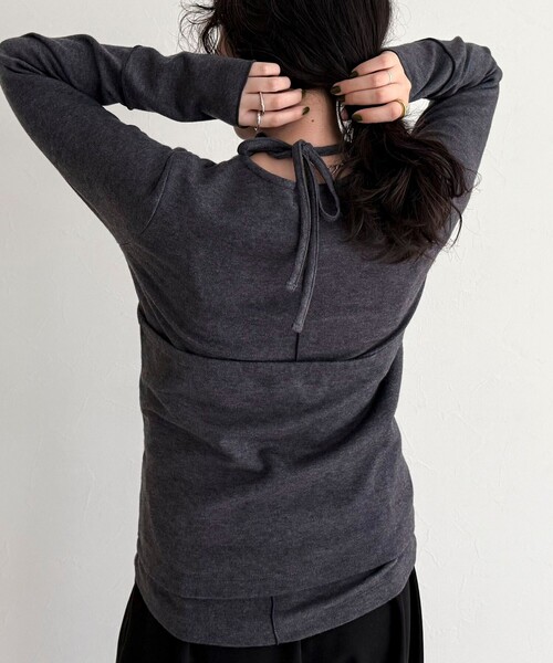 fredy emue（フレディエミュ）の「ビスチェレイヤードロンTセット（Tシャツ/カットソー・レディース・ライトグリーン/ベージュ/チャコールグレー・38）」の10枚目の写真