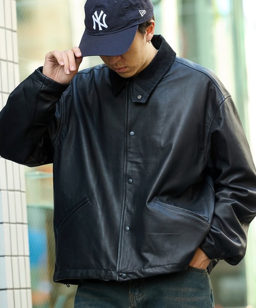 REMI RELIEF/レミレリーフ 兵庫レザー コーチジャケット（ブルゾン