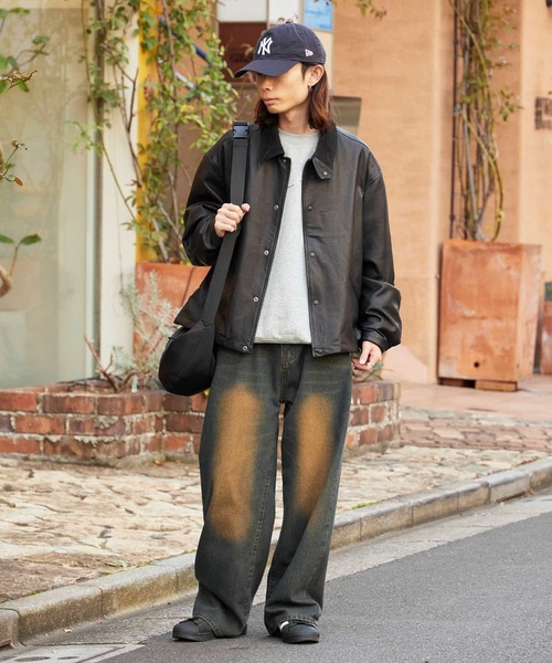 REMI RELIEF/レミレリーフ 兵庫レザー コーチジャケット（ブルゾン