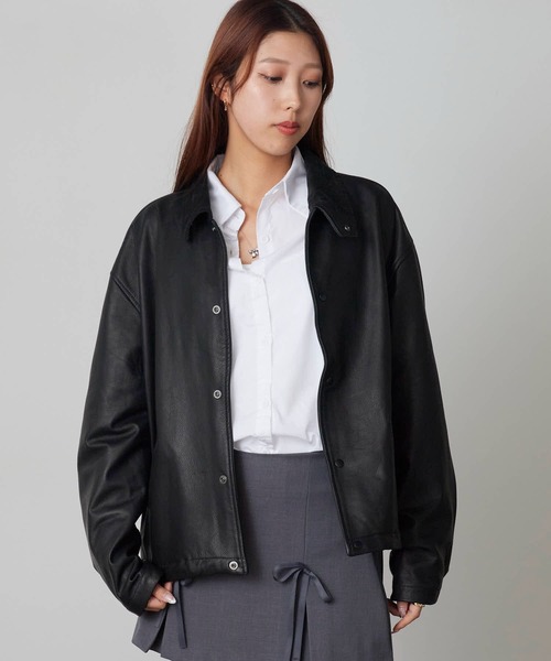 REMI RELIEF/レミレリーフ 兵庫レザー コーチジャケット（ブルゾン