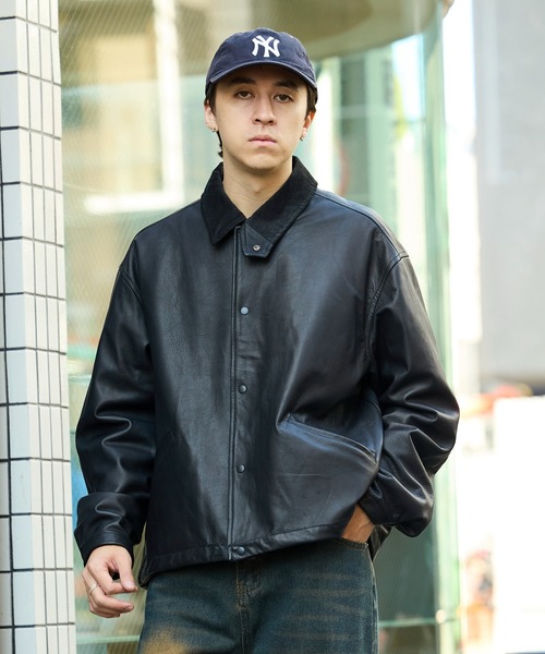 REMI RELIEF/レミレリーフ 兵庫レザー コーチジャケット（ブルゾン