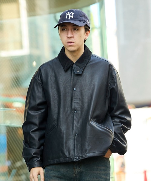 REMI RELIEF/レミレリーフ 兵庫レザー コーチジャケット（ブルゾン