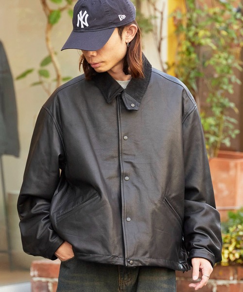 REMI RELIEF/レミレリーフ 兵庫レザー コーチジャケット（ブルゾン