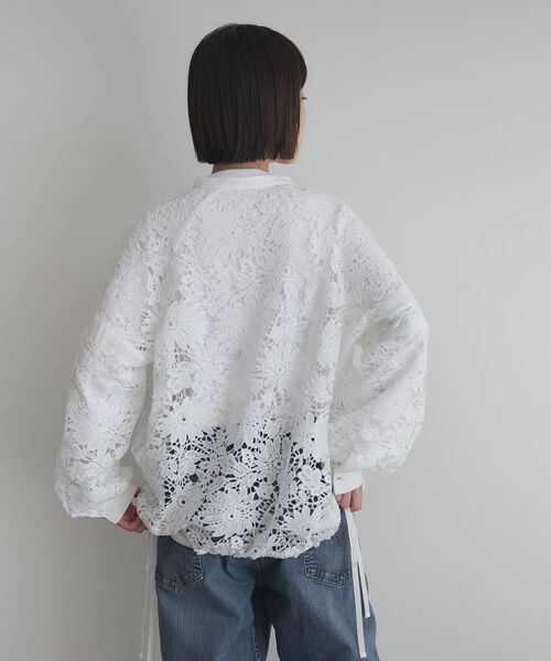 GARAGE OF GOOD CLOTHING（ガレージオブグッドクロージング）の「ライン入レースブラウス4（シャツ/ブラウス・レディース・ブラック/ホワイト/ブラウン・FREE）」の22枚目の写真