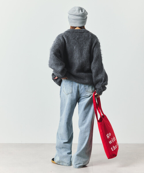 FREAK'S STORE(フリークスストア)の「シャギーニットポロ セーター(ニット/セーター・メンズ・チャコールグレー/ベージュ/ブラウン/ブルー・SMALL/MEDIUM/LARGE)」の14枚目の写真
