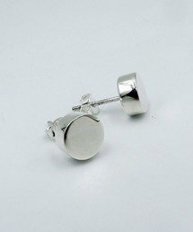 シルバーボタンピアス8mmSV925(OG)