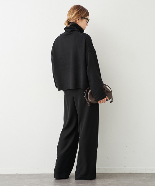 Deuxieme Classe（ドゥーズィエムクラス）の「追加 *Cropped タートルネック ニット（ニット/セーター・レディース・ブラック/ブラウン・FREE）」の8枚目の写真