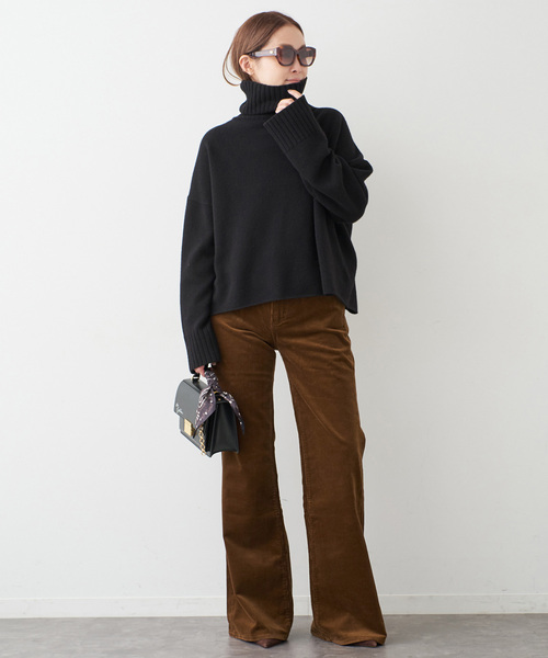 Deuxieme Classe（ドゥーズィエムクラス）の「追加 *Cropped タートルネック ニット（ニット/セーター・レディース・ブラック/ブラウン・FREE）」の14枚目の写真