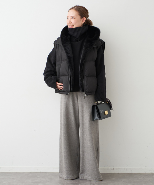 Deuxieme Classe（ドゥーズィエムクラス）の「追加 *Cropped タートルネック ニット（ニット/セーター・レディース・ブラック/ブラウン・FREE）」の20枚目の写真