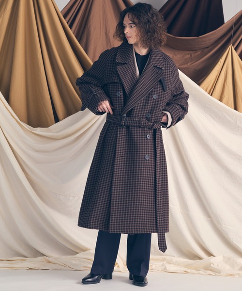 UNISEX》【LIMITED EDITION】Double-breasted Prime-Over Trench Coat