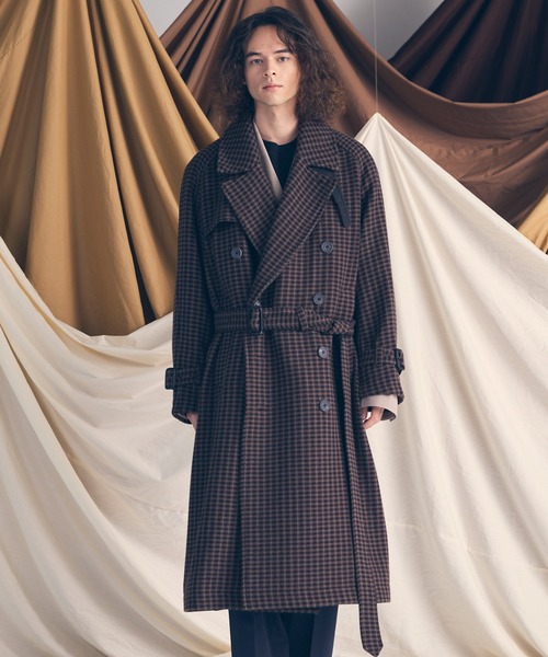 UNISEX》【LIMITED EDITION】Double-breasted Prime-Over Trench Coat
