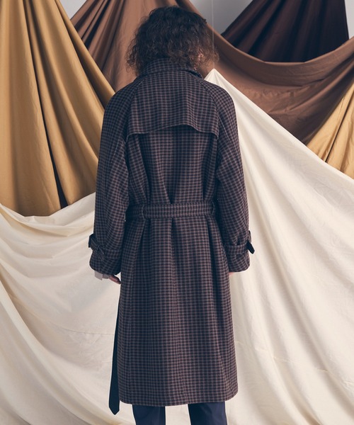 メゾンスペシャル ダブルブレスト ロングコート UNISEX》【LIMITED EDITION】Double-breasted Prime-Over Trench Coat