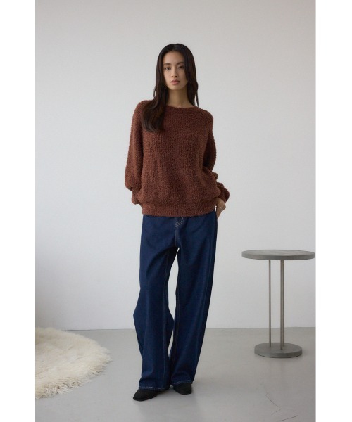 AZUL by moussy(アズールバイマウジー)の「【WEB限定】O/W ライトオンスカーブデニム ショート丈(デニムパンツ・レディース・ワンウォッシュ・23inch/24inch)」の3枚目の写真