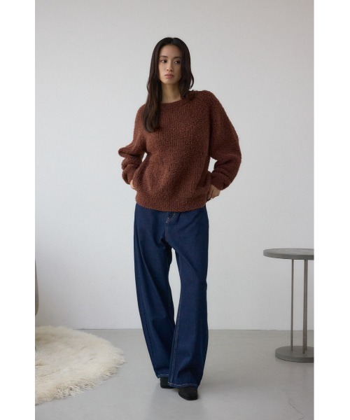 AZUL by moussy(アズールバイマウジー)の「【WEB限定】O/W ライトオンスカーブデニム ショート丈(デニムパンツ・レディース・ワンウォッシュ・23inch/24inch)」の4枚目の写真