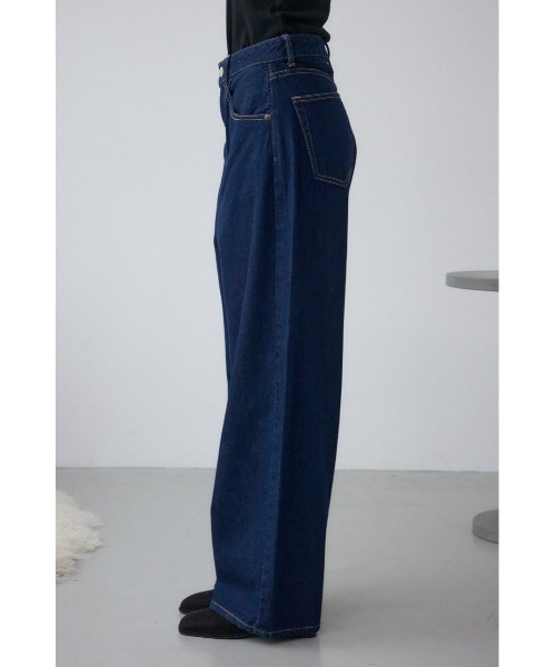 AZUL by moussy(アズールバイマウジー)の「【WEB限定】O/W ライトオンスカーブデニム ショート丈(デニムパンツ・レディース・ワンウォッシュ・23inch/24inch)」の6枚目の写真