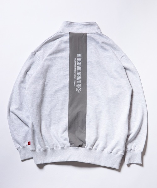 VIRGOwearworks（ヴァルゴウェアワークス）の「HALF-ZIP REFLECT SWEAT（スウェット・メンズ・ホワイト/ブラック/グレー・2/3/4）」の6枚目の写真