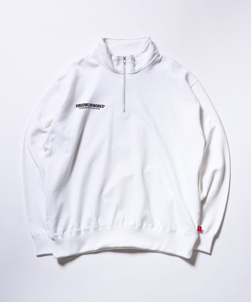 VIRGOwearworks（ヴァルゴウェアワークス）の「HALF-ZIP REFLECT SWEAT（スウェット・メンズ・ホワイト/ブラック/グレー・2/3/4）」の7枚目の写真