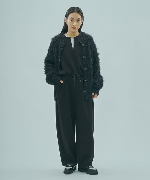 ROSE BUD(ローズバッド)の「FEATHERYARN CARDIGAN(カーディガン/ボレロ・レディース・ブラック/パープル/イエロー・ONE SIZE)」の21枚目の写真