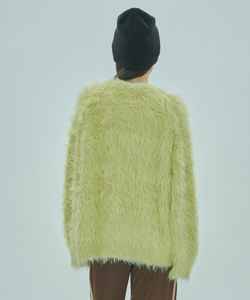 ROSE BUD(ローズバッド)の「FEATHERYARN CARDIGAN(カーディガン/ボレロ・レディース・ブラック/パープル/イエロー・ONE SIZE)」の12枚目の写真