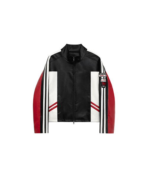 セール】Leather Racing Jacket Red（ライダースジャケット）｜ERER
