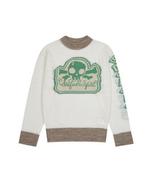 SAFARISPOT（サファリスポット）の「マルチスカルメッシュニット (アイボリー/ミント)（ニット/セーター）」