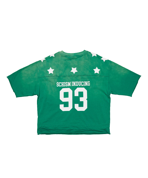 SCHISM INDUCING（スキズムインデューシング）の「FOOTBALL TEE GREEN（Tシャツ/カットソー・レディース・その他・MEDIUM/LARGE）」の19枚目の写真