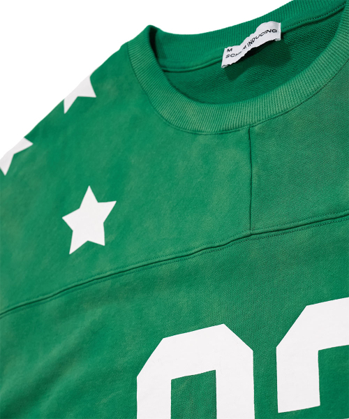 SCHISM INDUCING（スキズムインデューシング）の「FOOTBALL TEE GREEN（Tシャツ/カットソー・レディース・その他・MEDIUM/LARGE）」の18枚目の写真