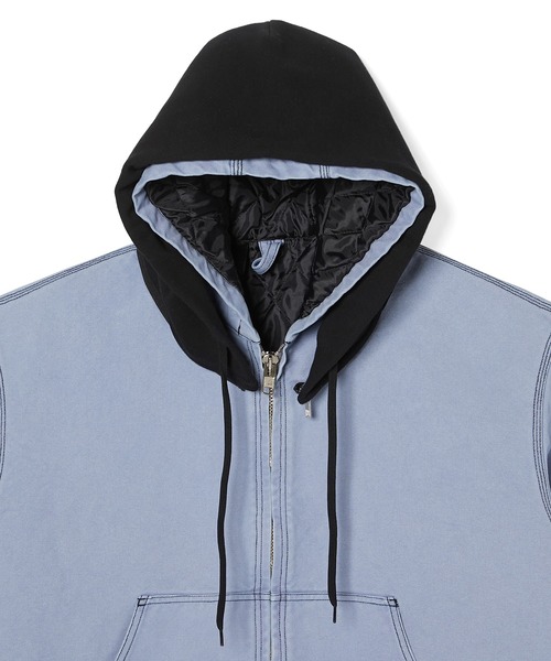 N.HOOLYWOOD COMPILE（N.ハリウッド コンパイル）の「HOODIE BLOUSON（ブルゾン・メンズ・ブルー/チャコール/ブラウン・40/38/36）」の21枚目の写真