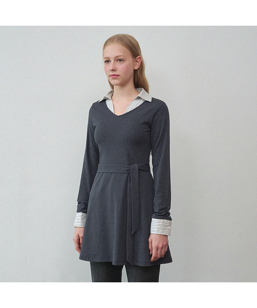 MICANE(ミケーネ)の「アロミニドレス-ストラップセットアップ(ワンピース・レディース・ブラック/チャコール・SMALL/MEDIUM/LARGE/X-LARGE/XX-LARGE)」の2枚目の写真