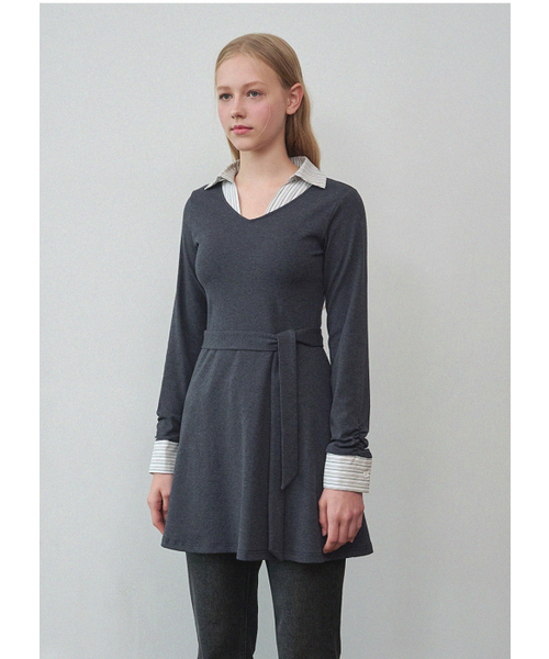 MICANE(ミケーネ)の「アロミニドレス-ストラップセットアップ(ワンピース・レディース・ブラック/チャコール・SMALL/MEDIUM/LARGE/X-LARGE/XX-LARGE)」の6枚目の写真