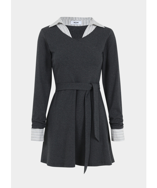 MICANE(ミケーネ)の「アロミニドレス-ストラップセットアップ(ワンピース・レディース・ブラック/チャコール・SMALL/MEDIUM/LARGE/X-LARGE/XX-LARGE)」の7枚目の写真