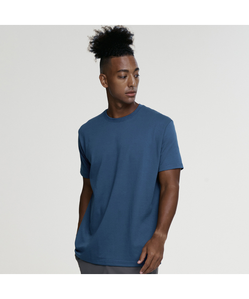 MALDEN(モールデン)の「ベーシックセミオーバーフィット無地Tシャツ(Tシャツ/カットソー・メンズ・ネイビー/ホワイト/カーキ/ブラック・LARGE/MEDIUM/SMALL/X-LARGE)」の1枚目の写真