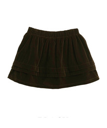 Velvet banding frill skirt_2 Colors
