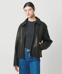 【美品】ユナイテッドアローズ ライダース レザージャケット 黒　即完　XL UNITED ARROWS レザージャケット ライダース ジャケット ラムレザー 羊