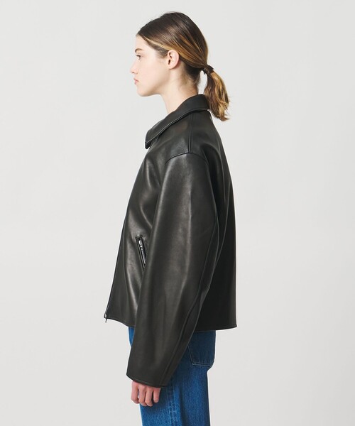 LOEFF ラムレザー バイカージャケット UNITED ARROWS｜<LOEFF> ラムレザー バイカー ジャケット UNISEX