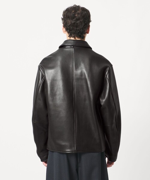 LOEFF＞ ラムレザー バイカー ジャケット UNISEX（ライダース