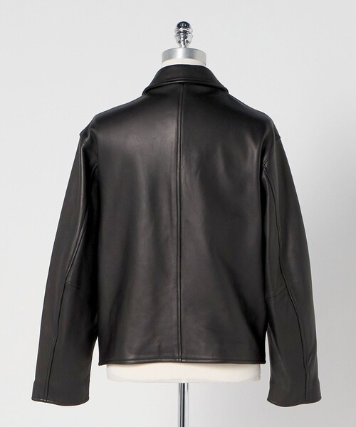 LOEFF＞ ラムレザー バイカー ジャケット UNISEX（ライダース