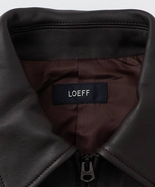 LOEFF(ロエフ)の「<LOEFF> ラムレザー バイカー ジャケット UNISEX(ライダースジャケット・レディース・ブラック/ダークブラウン・0/2/1/00)」の11枚目の写真