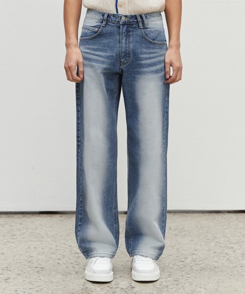 DECET(デケト)の「Mid Rise Wide Jeans DCPT027BlueCenter(デニムパンツ・レディース・その他・34/32/30/26/28)」の1枚目の写真