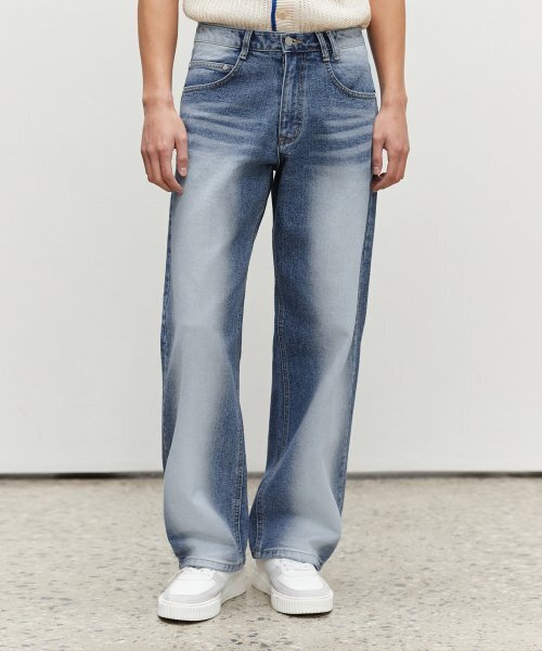 DECET(デケト)の「Mid Rise Wide Jeans DCPT027BlueCenter(デニムパンツ・レディース・その他・34/32/30/26/28)」の2枚目の写真