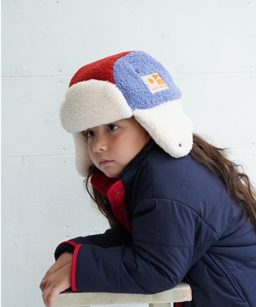 Catchup（ケチャップ）の「ボアキャップ（ニットキャップ/ビーニー・キッズ・オレンジ/ブルー・フリー）」の2枚目の写真