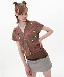 OTHER-worldly（アザーワールドリー）の「フラワーカーディガン [ブラウン]（カーディガン/ボレロ）」