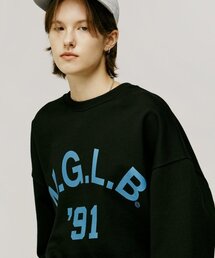 MGLB 91 プリンティングスウェットシャツ (ブラック)