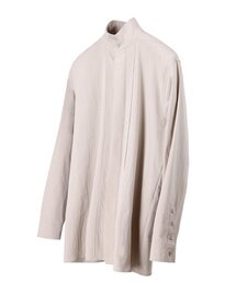 DGNAK（ディグナク）の「ハイネックリラックスフィットプリーツシャツ（グレー）_ PD3SH0202（シャツ/ブラウス）」
