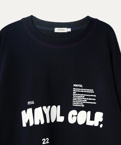 MAYOL（マイヨール）の「デジタルプリント配色スウェットシャツ_ネイビー（スウェット・メンズ・その他・X-LARGE/LARGE）」の2枚目の写真
