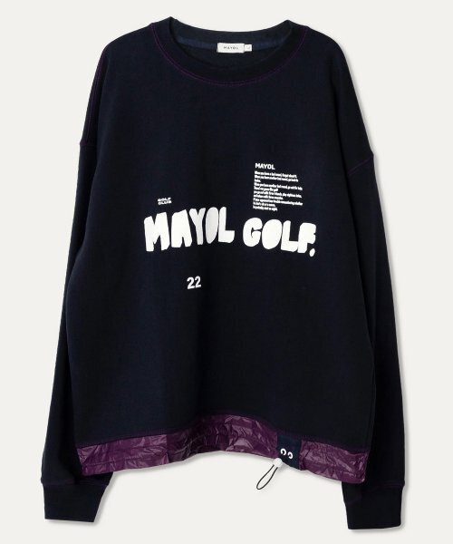 MAYOL（マイヨール）の「デジタルプリント配色スウェットシャツ_ネイビー（スウェット・メンズ・その他・X-LARGE/LARGE）」の3枚目の写真