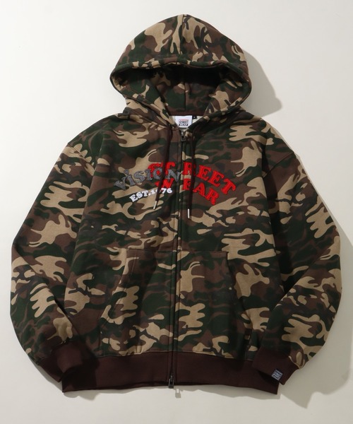 VISION STREET WEAR(ヴィジョンストリートウェア)の「【VISION STREET WEAR/ヴィジョンストリートウェア】Felt Arch ZIP Hoodie(パーカー・メンズ・グリーン系その他/ブラック/ライトグレー・L/M/LL)」の3枚目の写真