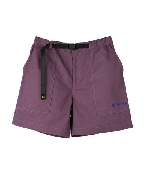 Cotton Fatigue Hiking Shorts Purple