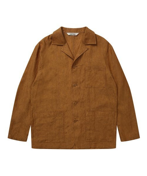 SOLEW(ソル)の「リネンチョアジャケット_オレンジ(テーラードジャケット・メンズ・その他・SMALL/MEDIUM/LARGE/X-LARGE)」の1枚目の写真