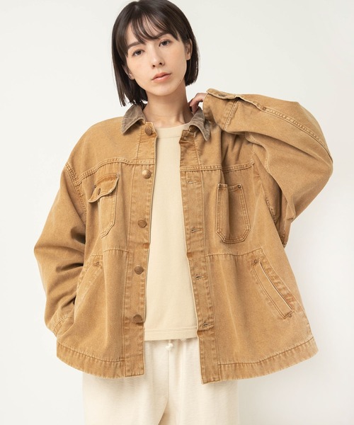 RNA-N(アールエヌエーエヌ)の「J2178 デトロイトジャケット(デニムジャケット・レディース・キャメル・FREE)」の3枚目の写真